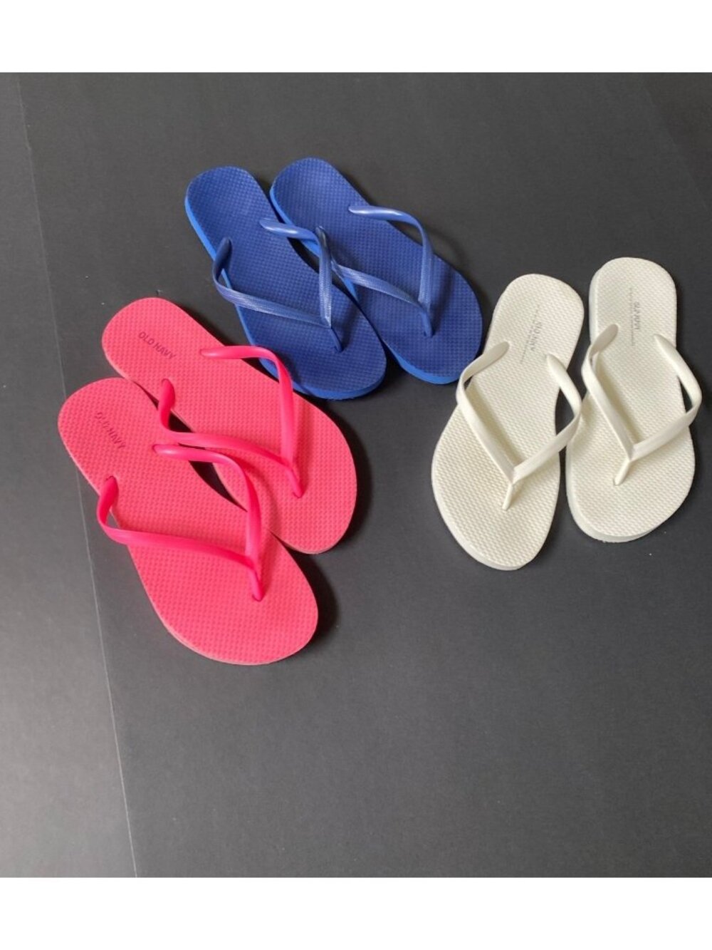 Old Navy Flip Flop Sandals Slides Bundle Size 7-8